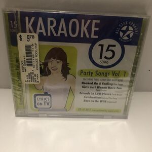 All-Star Karaoke: 15 Songs Vol 1 Music CD Cindi Lauper Garth Brooks Sonny & Cher